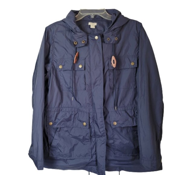 J. Crew Jackets & Coats J Crew Hooded Windbreaker Rain Jacket